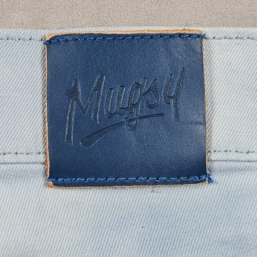 Mugsy Jeans Men 31x30 Funky Fresh's Blue Cloud Wash Stretch Denim FLX8NTDB